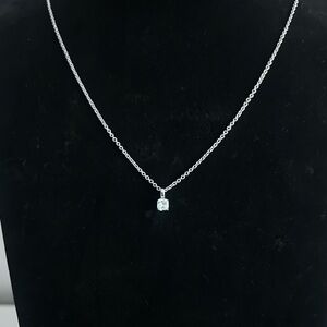 NWT Diamonique Cushion 0.30ct Diamond Pendant